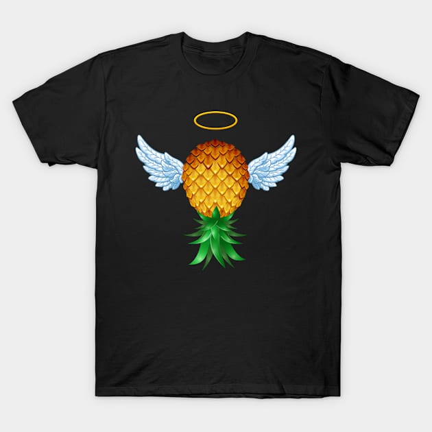 Angelic Swinger Upside down Pineapple T-Shirt by LemoBoy